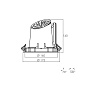 ART-1733 LED светильник встраиваемый выдвижной Downlight   -  Встраиваемые светильники 